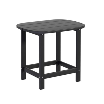 Gardeon Furniture > Outdoor > Outdoor Chairs Gardeon Outdoor Coffee Side Table HDPE Desk Patio Furniture Camping Garden Black