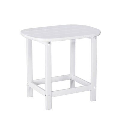 Gardeon Furniture > Outdoor > Outdoor Chairs Gardeon Outdoor Coffee Side Table HDPE Desk Patio Furniture Camping Garden White