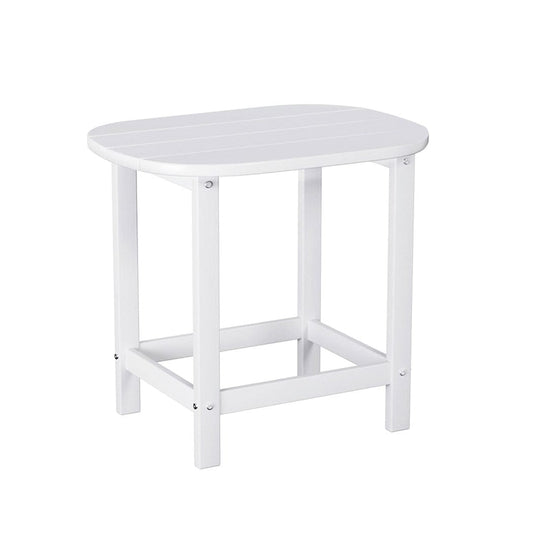 Gardeon Furniture > Outdoor > Outdoor Chairs Gardeon Outdoor Coffee Side Table HDPE Desk Patio Furniture Camping Garden White
