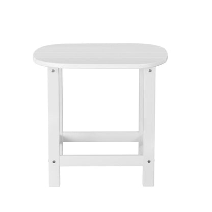 Gardeon Furniture > Outdoor > Outdoor Chairs Gardeon Outdoor Coffee Side Table HDPE Desk Patio Furniture Camping Garden White