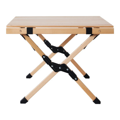 Gardeon Furniture > Outdoor > Outdoor Chairs Gardeon Outdoor Furniture Wooden Egg Roll Picnic Table Camping Desk 90CM