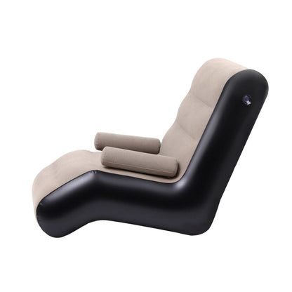 Gardeon Furniture > Outdoor > Outdoor Sofas & Lounge Sets Gardeon Inflatable Chair Sun Lounger Blow Up Folding Air Chairs Sofa for Camping with Pump