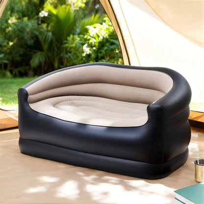 Gardeon Furniture > Outdoor > Outdoor Sofas & Lounge Sets Gardeon Outdoor Air Sofa Inflatable Couch Two-Seater Lounge Chair with Pump Blow Up Couches for Camping