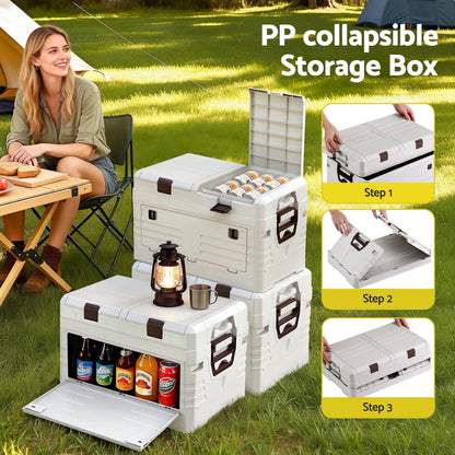 Gardeon Furniture > Outdoor > Outdoor Storage Boxes Gardeon 40L Outdoor Storage Box Foldable Camping Collapsible Bins Organizer