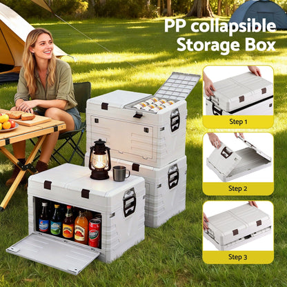 Gardeon Furniture > Outdoor > Outdoor Storage Boxes Gardeon 60L Outdoor Storage Box Foldable Camping Collapsible Bins Organizer