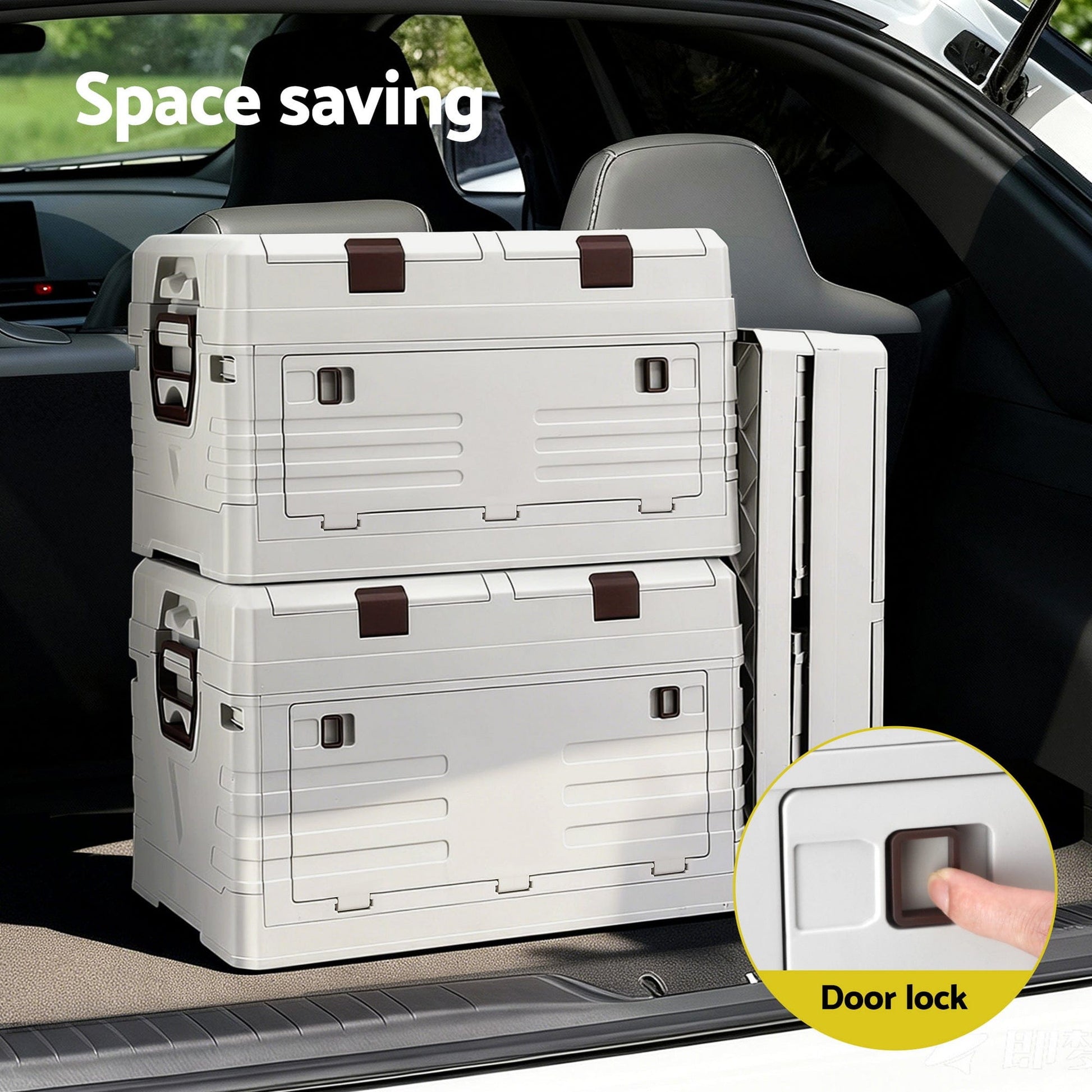 Gardeon Furniture > Outdoor > Outdoor Storage Boxes Gardeon 60L Outdoor Storage Box Foldable Camping Collapsible Bins Organizer