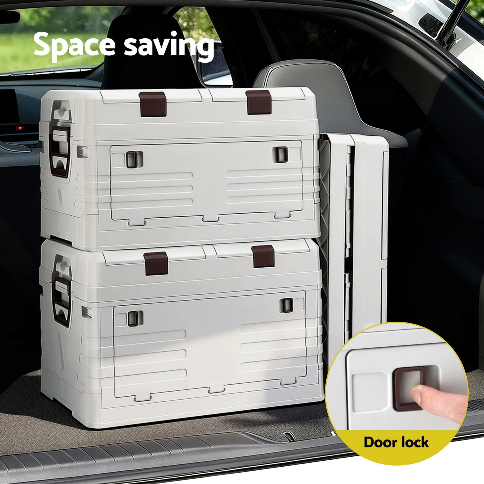 Gardeon Furniture > Outdoor > Outdoor Storage Boxes Gardeon 80L Outdoor Storage Box Foldable Camping Collapsible Bins Organizer