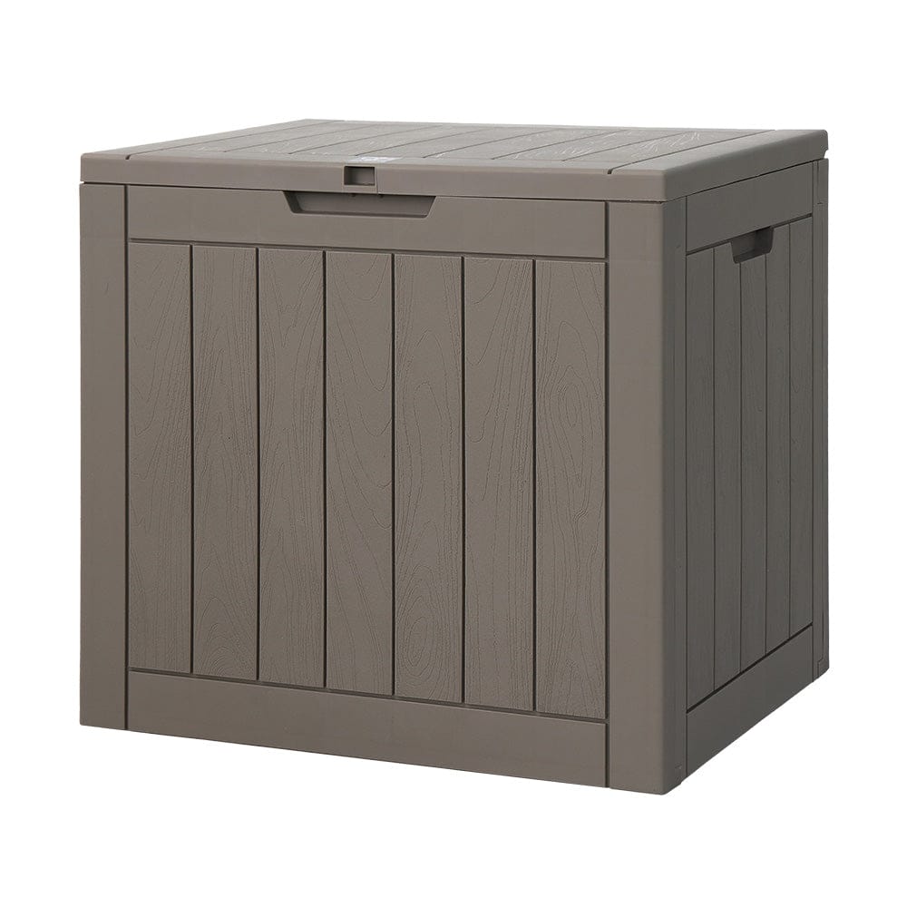 Gardeon Furniture > Outdoor > Outdoor Storage Boxes Gardeon Outdoor Storage Box 118L Container Lockable Garden Toy Tool Shed Grey