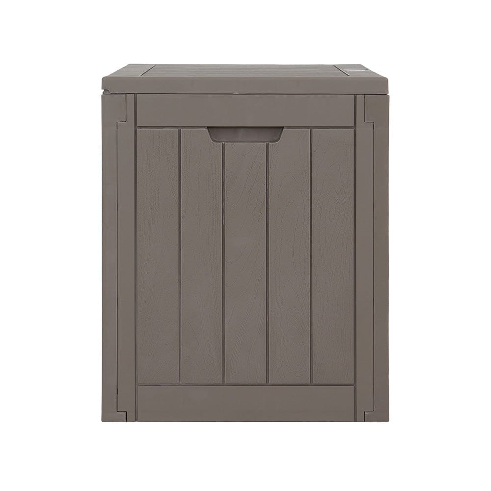 Gardeon Furniture > Outdoor > Outdoor Storage Boxes Gardeon Outdoor Storage Box 118L Container Lockable Garden Toy Tool Shed Grey