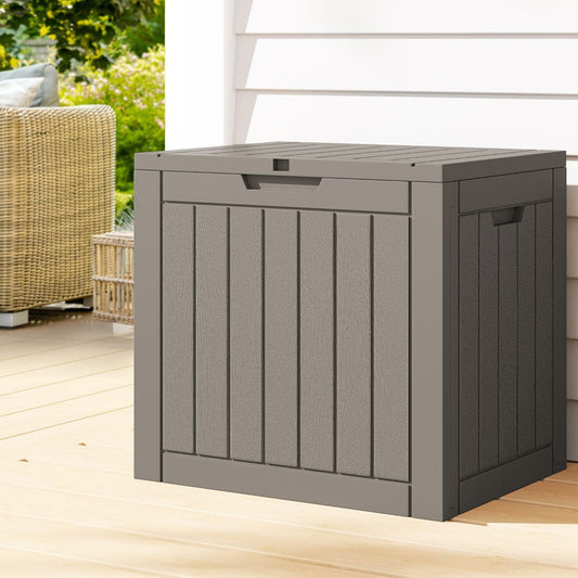 Gardeon Furniture > Outdoor > Outdoor Storage Boxes Gardeon Outdoor Storage Box 118L Container Lockable Garden Toy Tool Shed Grey