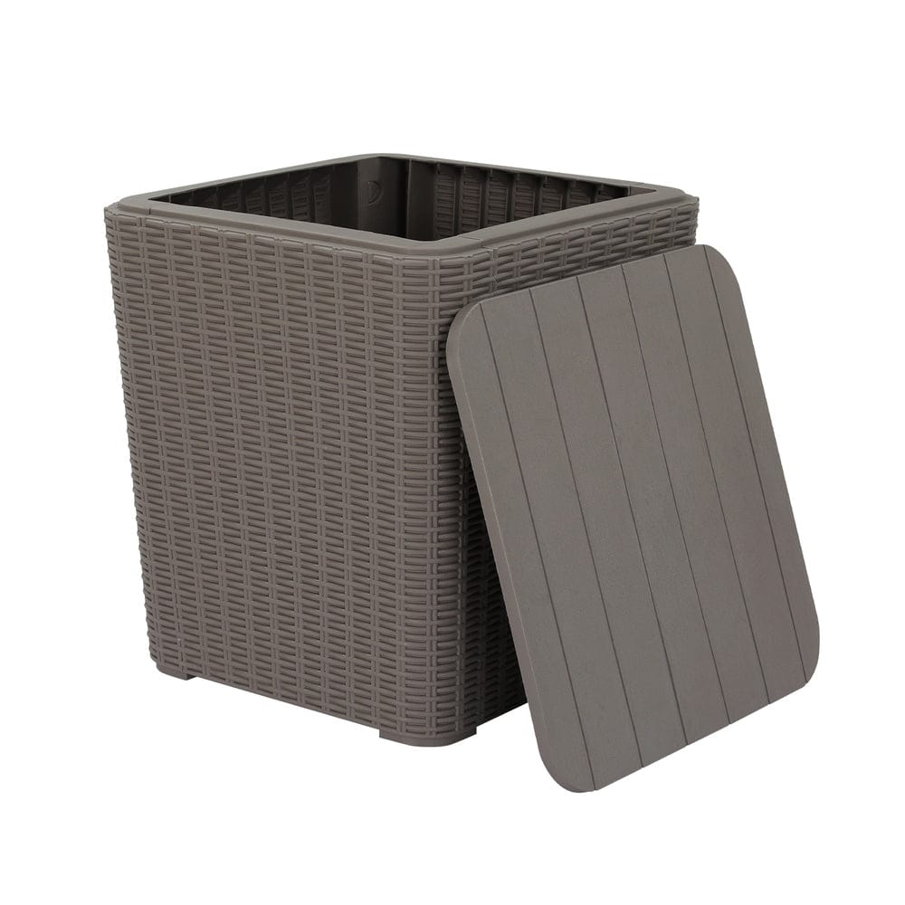 Gardeon Furniture > Outdoor > Outdoor Storage Boxes Gardeon Outdoor Storage Box 43L Container Side Table Garden Bench Tool Sheds