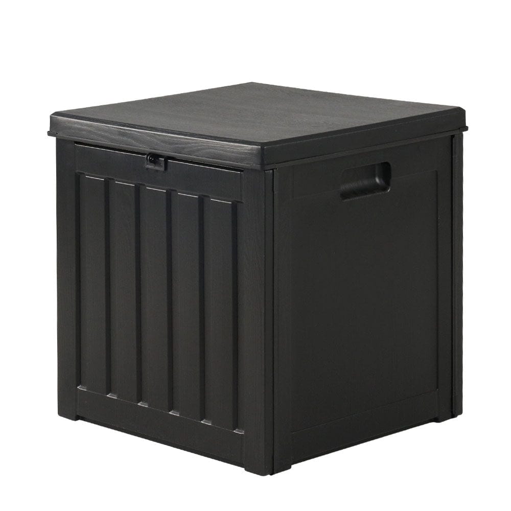 Gardeon Furniture > Outdoor > Outdoor Storage Boxes Gardeon Outdoor Storage Box 80L Container Lockable Garden Toy Tool Shed Black