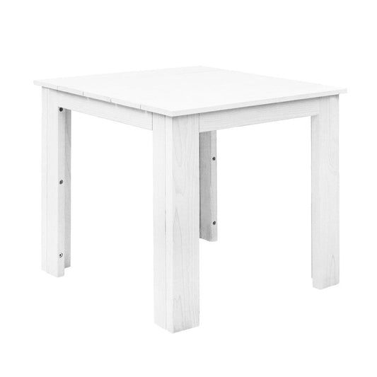 Gardeon Furniture > Outdoor > Outdoor Tables Gardeon Coffee Side Table Wooden Desk Outdoor Furniture Camping Garden White