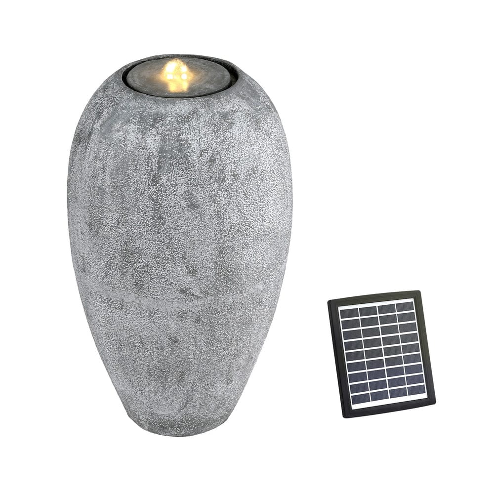 Gardeon Home & Garden > Fountains > Fountain & Ponds Accessories Gardeon Solar Fountain Water Feature Outdoor Fountain LED Lights Beige