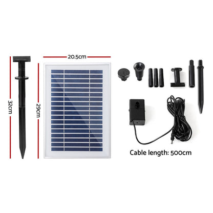 Gardeon Home & Garden > Fountains > Fountain & Ponds Accessories Gardeon Solar Pond Pump 4.6FT