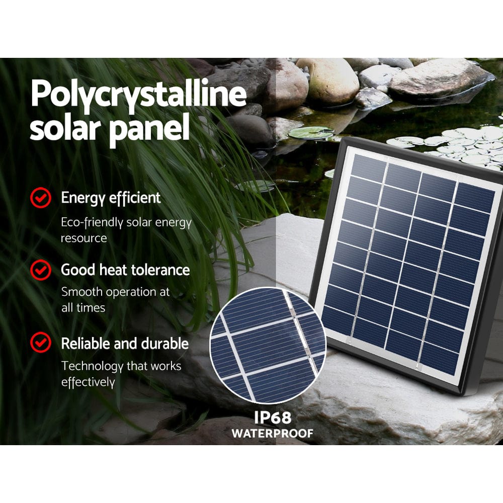 Gardeon Home & Garden > Fountains > Fountain & Ponds Accessories Gardeon Solar Pond Pump 4 FT