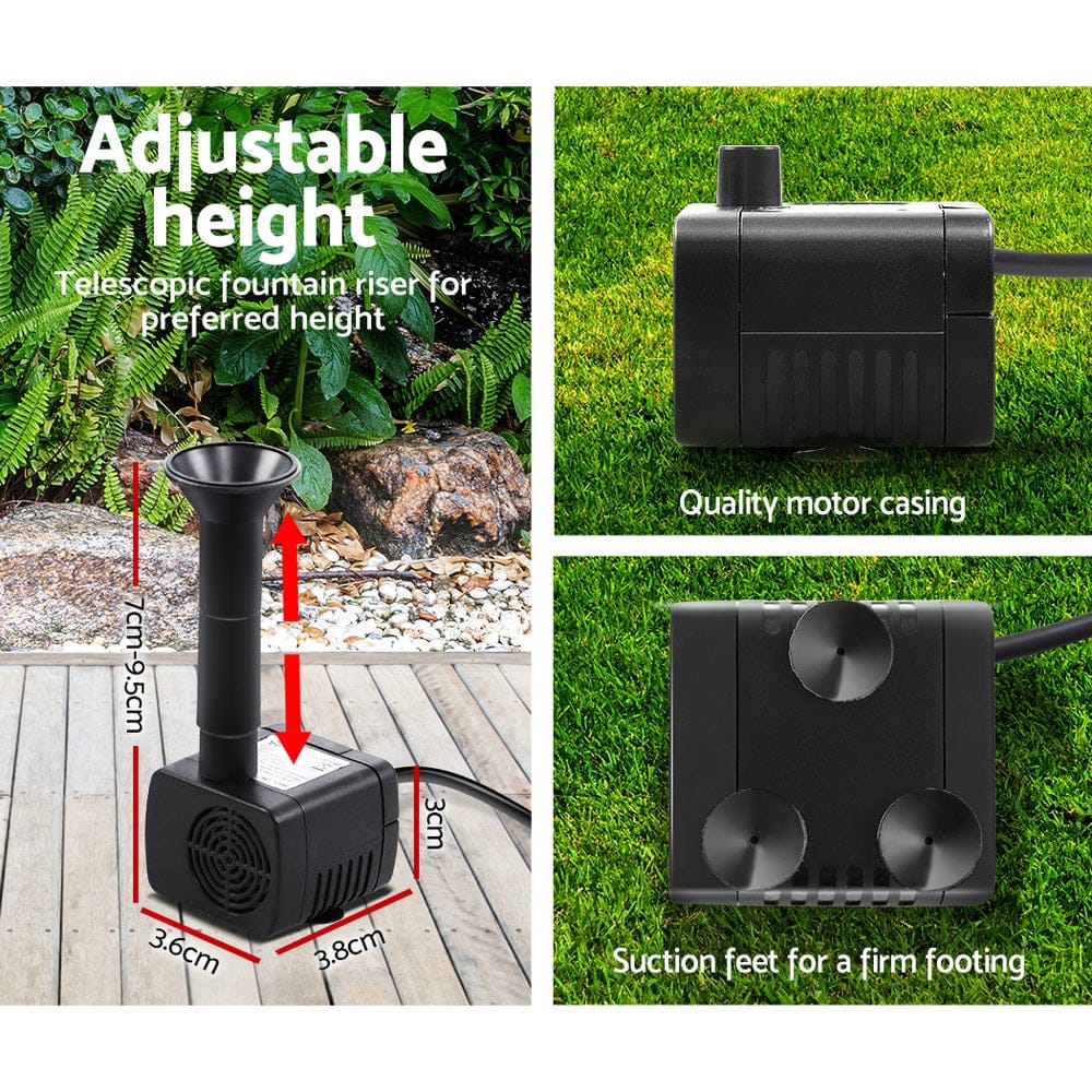 Gardeon Home & Garden > Fountains > Fountain & Ponds Accessories Gardeon Solar Pond Pump 4 FT