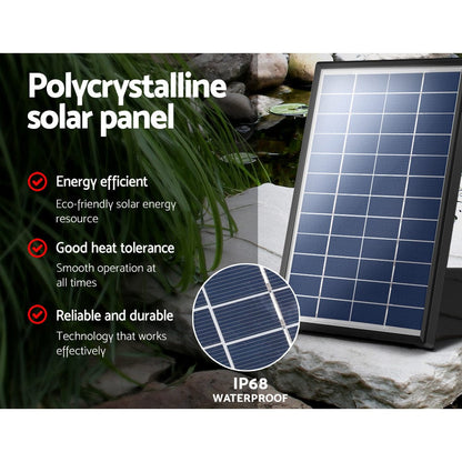 Gardeon Home & Garden > Fountains > Fountain & Ponds Accessories Gardeon Solar Pond Pump 6 FT