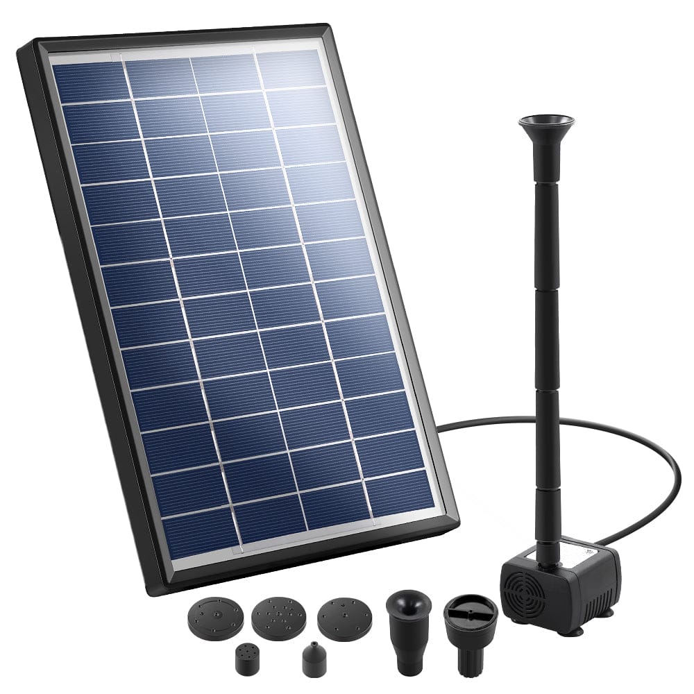 Gardeon Home & Garden > Fountains > Fountain & Ponds Accessories Gardeon Solar Pond Pump 6 FT