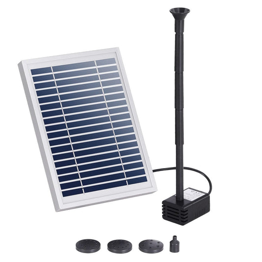 Gardeon Home & Garden > Fountains > Fountain & Ponds Accessories Gardeon Solar Pond Pump Submersible Water Fountain Kit 4.4FT