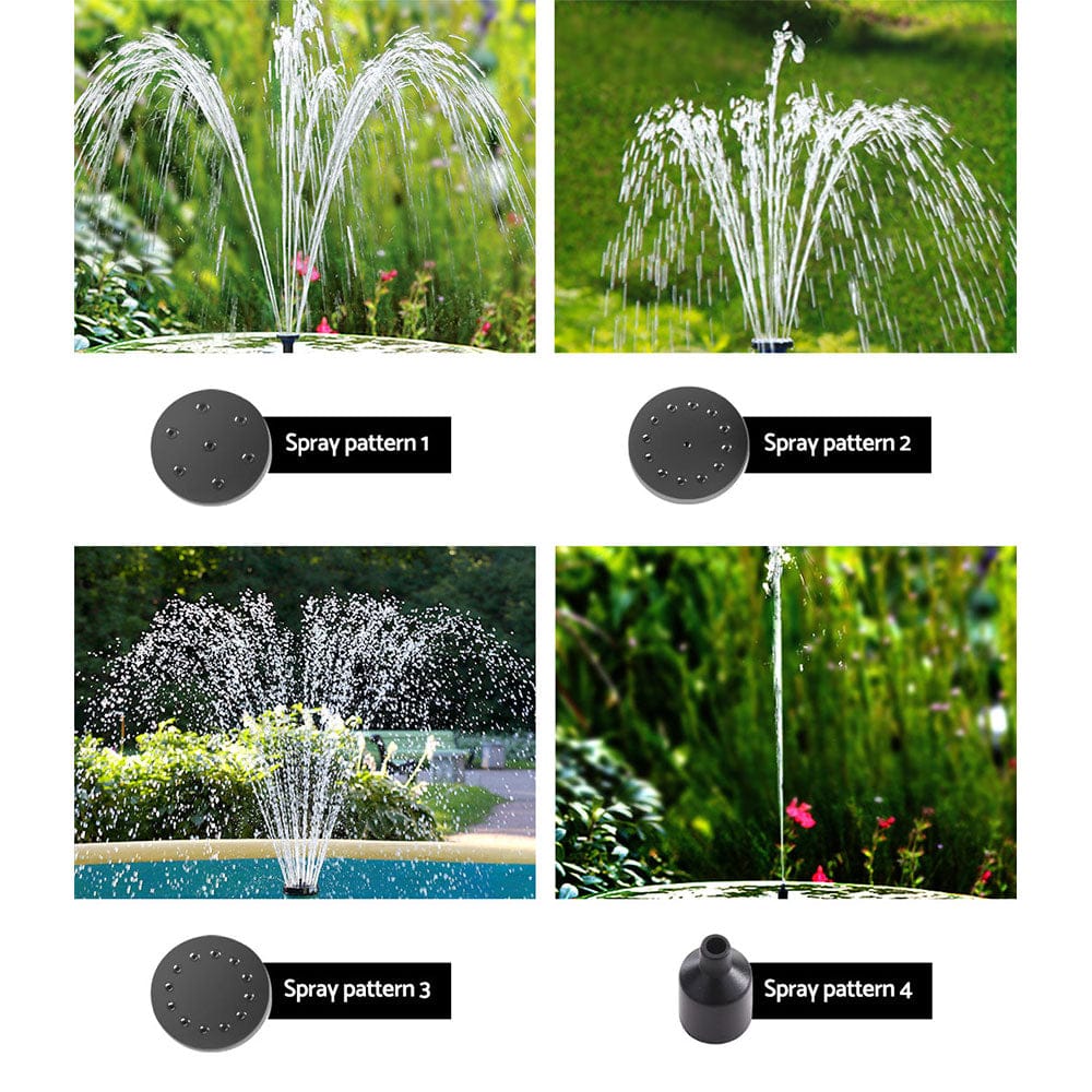 Gardeon Home & Garden > Fountains > Fountain & Ponds Accessories Gardeon Solar Pond Pump Submersible Water Fountain Kit 6.1FT