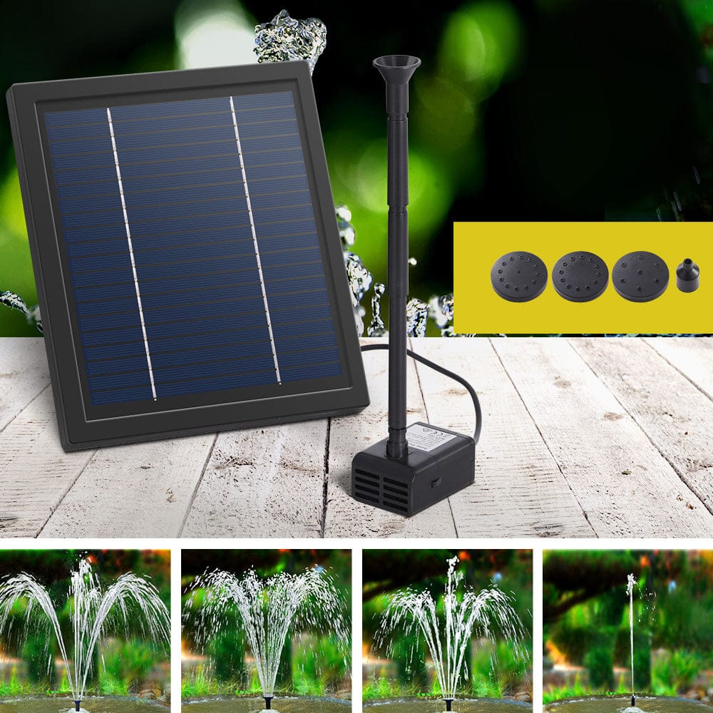 Gardeon Home & Garden > Fountains > Fountain & Ponds Accessories Gardeon Solar Pond Pump Submersible Water Fountain Kit 6.1FT