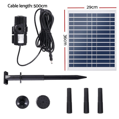 Gardeon Home & Garden > Fountains > Fountain & Ponds Accessories Gardeon Solar Pond Pump Submersible Water Fountain Kit 9.8FT
