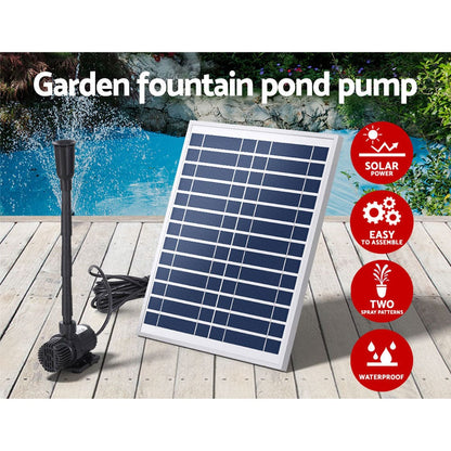Gardeon Home & Garden > Fountains > Fountain & Ponds Accessories Gardeon Solar Pond Pump Submersible Water Fountain Kit 9.8FT