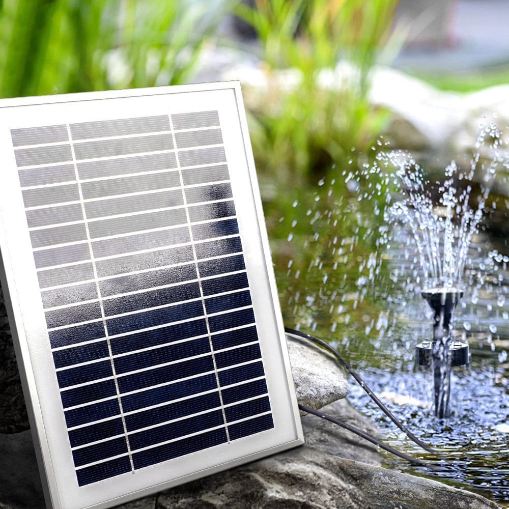 Gardeon Home & Garden > Fountains > Fountain & Ponds Accessories Gardeon Solar Pond Pump Submersible Water Fountain with Battery Kit LED Lights 4.3FT