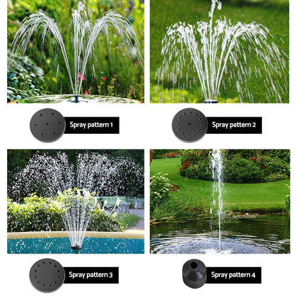 Gardeon Home & Garden > Fountains > Fountain & Ponds Accessories Gardeon Solar Pond Pump Submersible Water Fountain with Battery Kit LED Lights 4FT