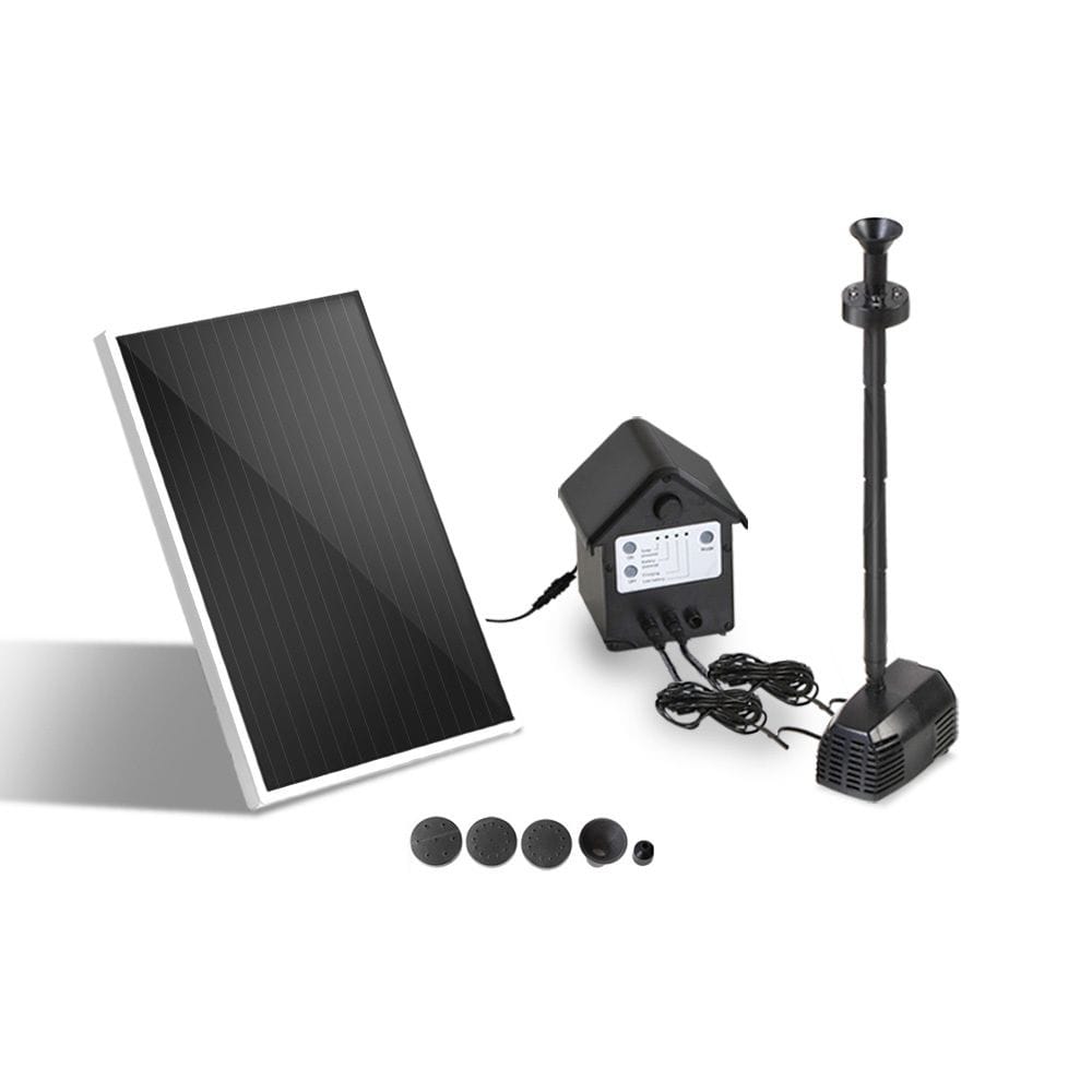 Gardeon Home & Garden > Fountains > Fountain & Ponds Accessories Gardeon Solar Pond Pump Submersible Water Fountain with Battery Kit LED Lights 4FT
