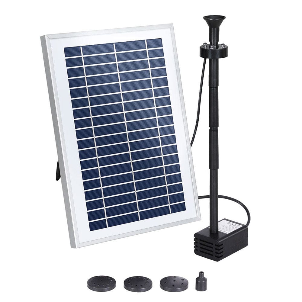 Gardeon Home & Garden > Fountains > Fountain & Ponds Accessories Gardeon Solar Pond Pump Submersible Water Fountain with Battery LED Lights 4.4FT