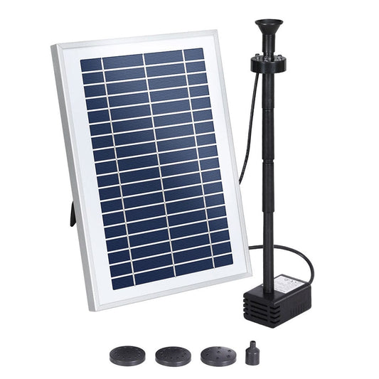 Gardeon Home & Garden > Fountains > Fountain & Ponds Accessories Gardeon Solar Pond Pump Submersible Water Fountain with Battery LED Lights 4.4FT