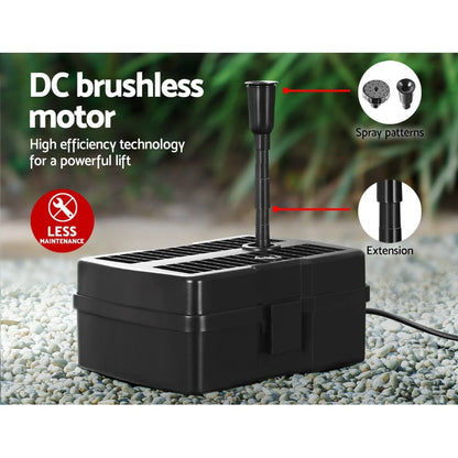 Gardeon Home & Garden > Fountains > Fountain & Ponds Accessories Gardeon Solar Pond Pump Water Fountain Filter Box Submersible Outdoor Pool 6.6FT