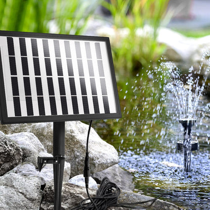 Gardeon Home & Garden > Fountains > Fountain & Ponds Accessories Gardeon Solar Pond Pump with Battery LED Lights 4 FT
