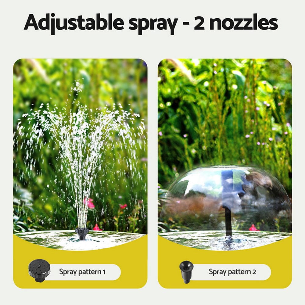 Gardeon Home & Garden > Fountains > Fountain & Ponds Accessories Gardeon Solar Submersible Water Pond Fountain Pump with Filter Box 6FT 1190L/H