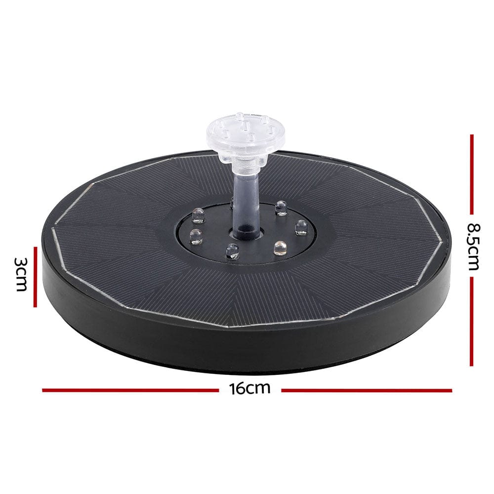 Gardeon Home & Garden > Fountains > Fountains & Ponds Gardeon Floating Solar Pond Water Fountain Pump Outdoor Fountains LED Light