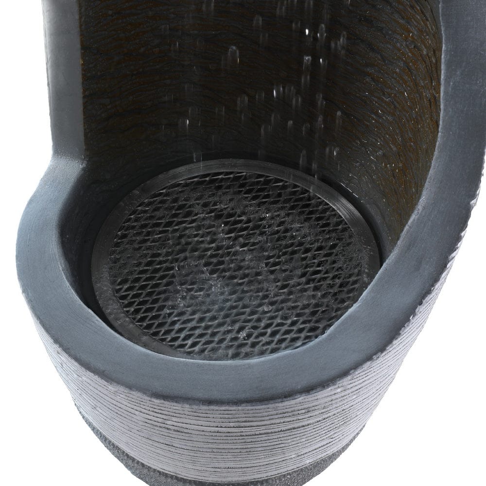Gardeon Home & Garden > Fountains > Fountains & Ponds Gardeon Solar Fountain Water Feature Bird Bath Outdoor Garden Cascade 48CM Grey
