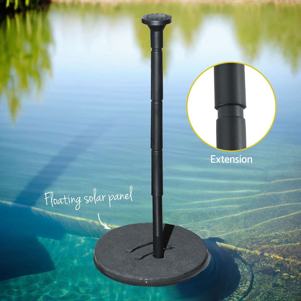 Gardeon Home & Garden > Fountains > Fountains & Ponds Gardeon Solar Pond Pump Water Fountain Submersible Floating Bird Bath 190L/H