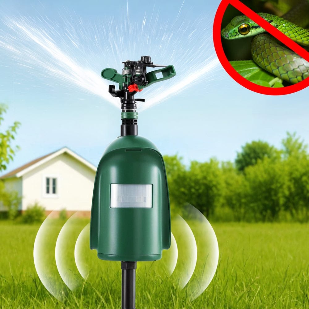 Gardeon Home & Garden > Garden Lights > Other Outdoor Lights Gardeon Snake Repeller Outdoor Water Sprinkler Animal Deterrent