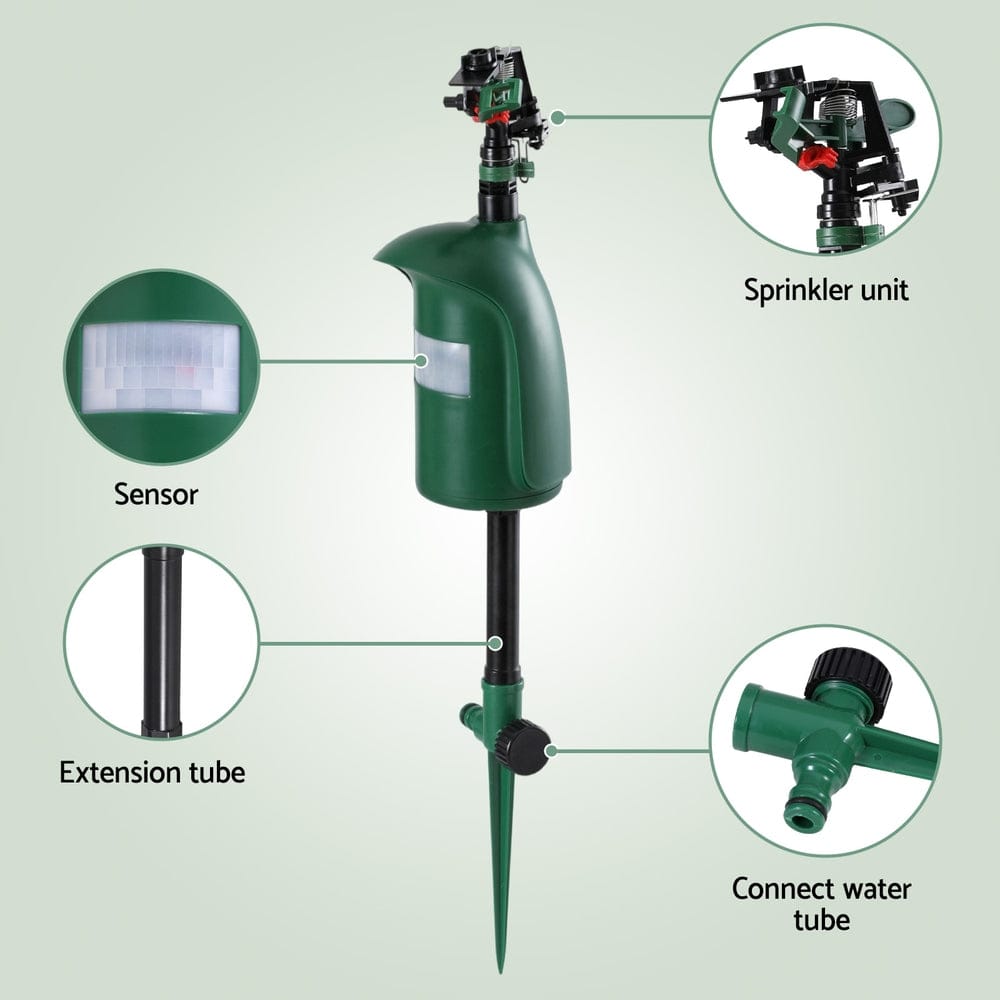Gardeon Home & Garden > Garden Lights > Other Outdoor Lights Gardeon Snake Repeller Outdoor Water Sprinkler Animal Deterrent