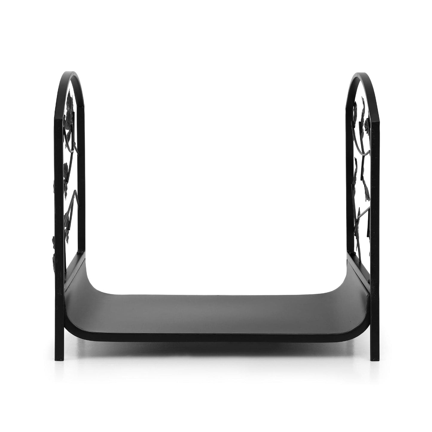 Gardeon Home & Garden > Garden Tools > Gardening Accessories Gardeon Firewood Rack 48cm Wood Rack Firewood Storage Indoor Outdoor Black