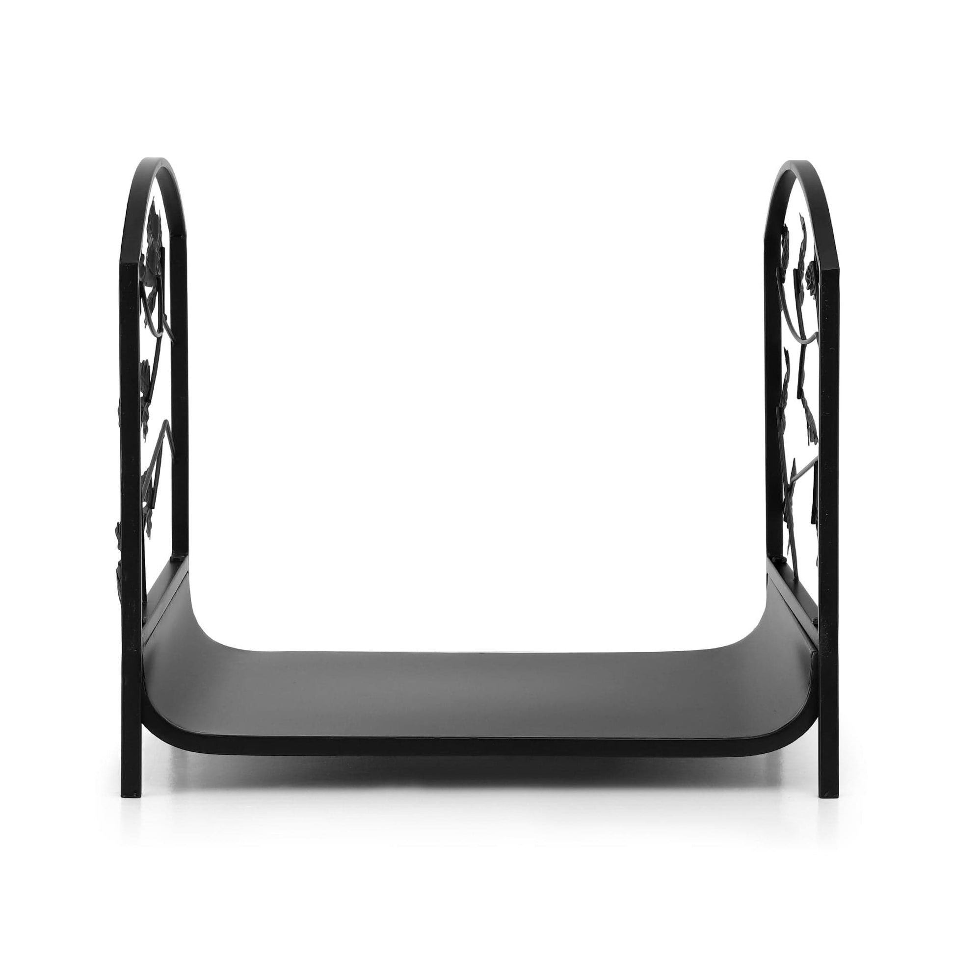 Gardeon Home & Garden > Garden Tools > Gardening Accessories Gardeon Firewood Rack 48cm Wood Rack Firewood Storage Indoor Outdoor Black