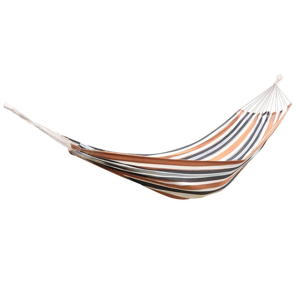 Gardeon Home & Garden > Hammocks > Hammocks & Accessories Gardeon Hammock Bed Outdoor Camping Hammocks Beige Grey