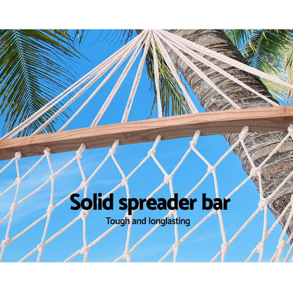 Gardeon Home & Garden > Hammocks > Hammocks & Accessories Gardeon Hammock Bed Outdoor Chair Camping Hammocks Hanging Mesh