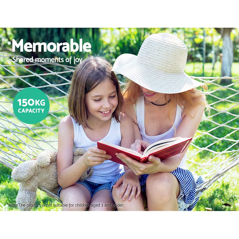 Gardeon Home & Garden > Hammocks > Hammocks & Accessories Gardeon Hammock Bed Outdoor Chair Camping Hammocks Hanging Mesh