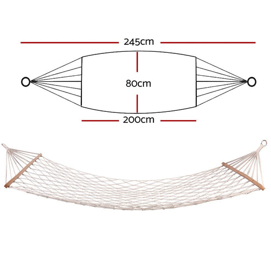 Gardeon Home & Garden > Hammocks > Hammocks & Accessories Gardeon Hammock Bed Outdoor Chair Camping Hammocks Hanging Mesh