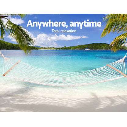 Gardeon Home & Garden > Hammocks > Hammocks & Accessories Gardeon Hammock Bed Outdoor Chair Camping Hammocks Hanging Mesh