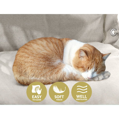 Gardeon Home & Garden > Hammocks > Hammocks & Accessories Gardeon Hammock Chair Hanging with Armrest Camping Hammocks Cream