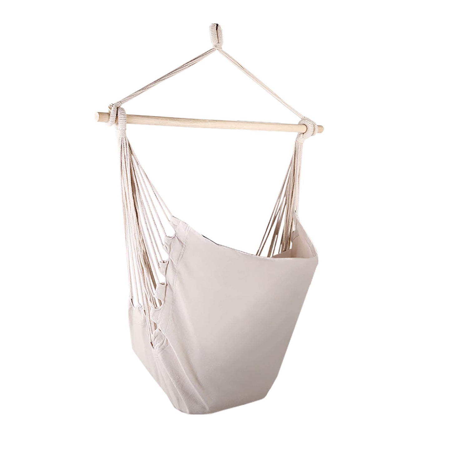 Gardeon Home & Garden > Hammocks > Hammocks & Accessories Gardeon Hammock Chair Outdoor Camping Hanging Hammocks Cushion Pillow Cream